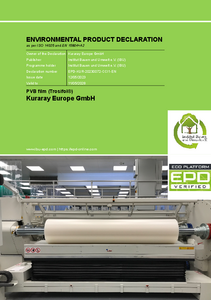 environmental product decleration as per iso 14025 and en 15804 a2 pvb film trosifol