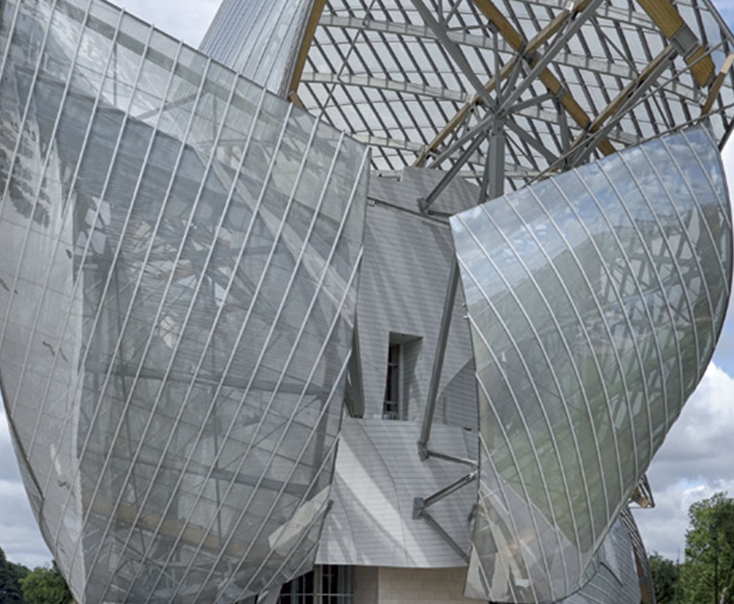 Daniel Buren Reimagines Frank Gehrys Fondation Louis Vuitton  Architect  Magazine